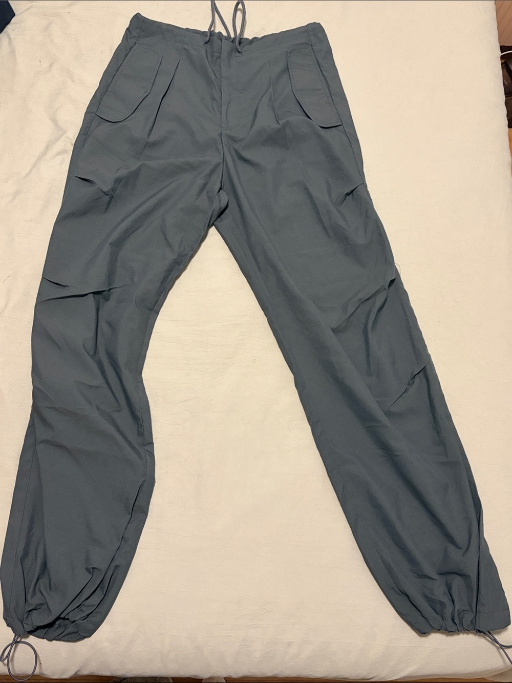 SHEIN Drawstring Cargo Jogger Pants - Slate Blue - Size XS